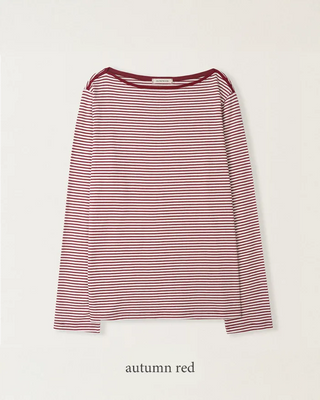 (4 colors) Slim Stripe T-shirt