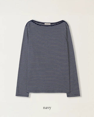 (4 colors) Slim Stripe T-shirt