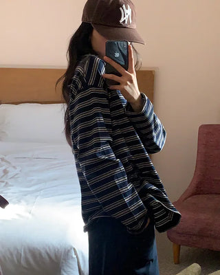 Striped polo shirt
