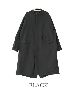 Oversized long military jacket