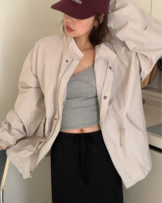 Oversized military jacket