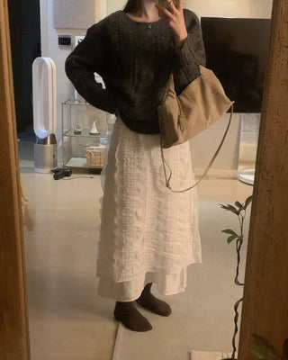 Mohair twist knit
