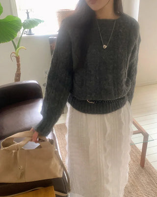 Mohair twist knit