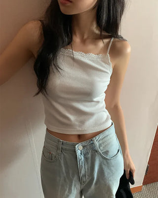 Spun Lace Layered Sleeveless Top