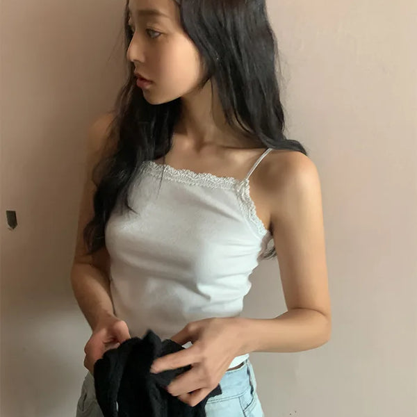 Spun Lace Layered Sleeveless Top
