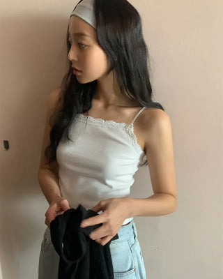 Spun Lace Layered Sleeveless Top