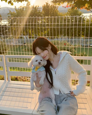 Twist knit hoodie