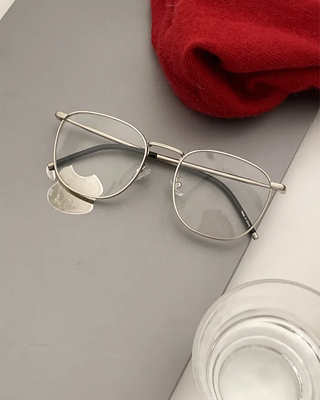Vintage Simple Silver Glasses