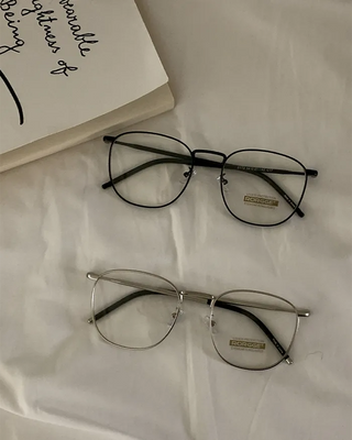 Vintage Simple Silver Glasses