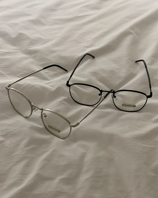 Vintage Simple Silver Glasses