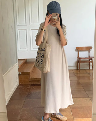 Ribbed long dress