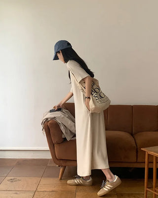 Ribbed long dress