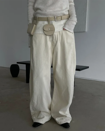 suede two way belt bag (2c)