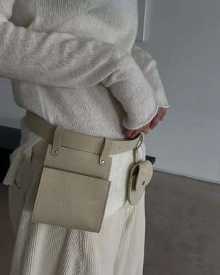 suede two way belt bag (2c)