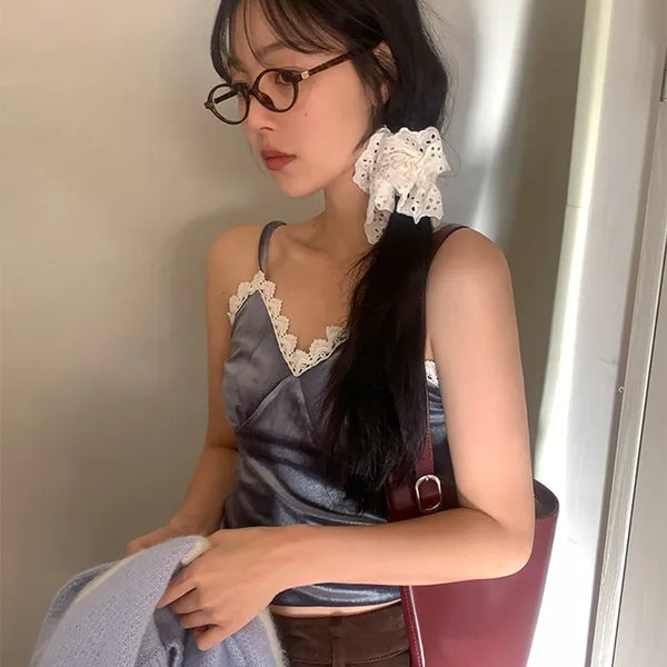 Velvet Lace Layered Sleeveless Top