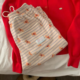 Teddy Bear Fleece-Lined Jogger Pants