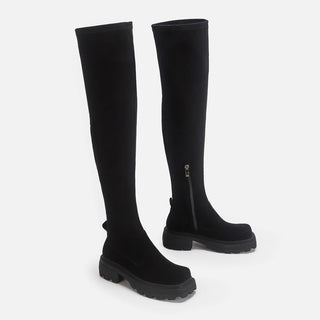 Suede thick-soled High Boots