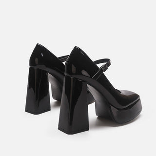 Retro Mary Jane super high platform heels