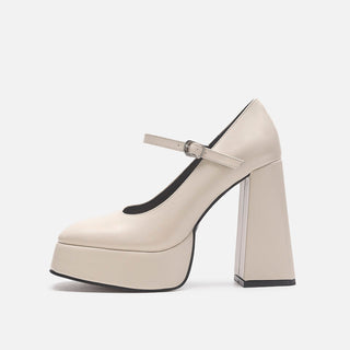 Retro Mary Jane super high platform heels