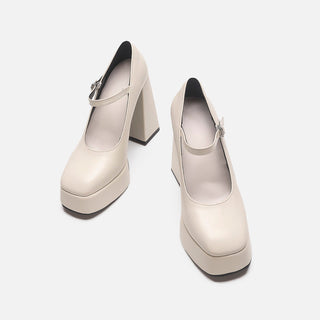 Retro Mary Jane super high platform heels
