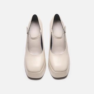 Retro Mary Jane super high platform heels
