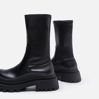 Thick-Sole Chelsea Ankle Boots