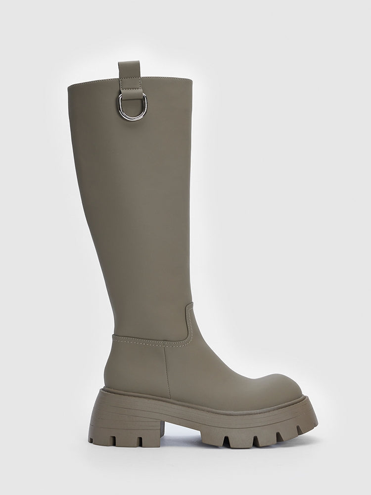 Korean slim high-top knee-high boots - Main Image