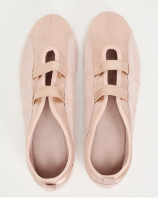 Round head satin Mary Jane shoes