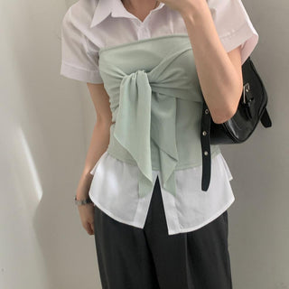 Korean thin short sleeved shirt