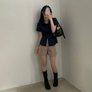 Korean thin short sleeved shirt