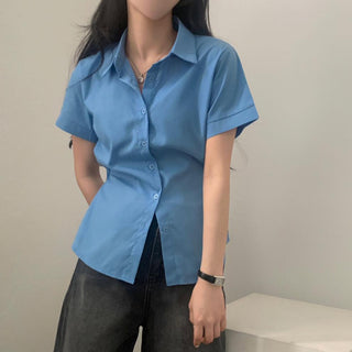 Korean thin short sleeved shirt