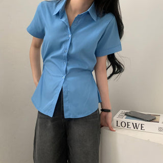 Korean thin short sleeved shirt