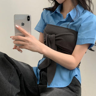 Korean thin short sleeved shirt