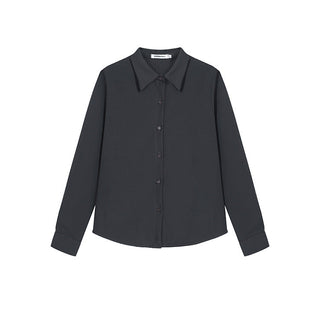 Korean Black long sleeved shirt