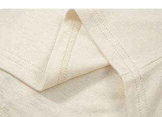 thin folds short sleeved wild top