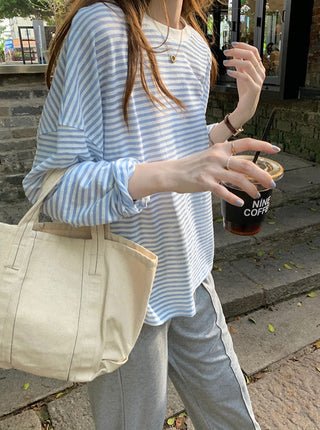 Loose round neck sunscreen long sleeved shirts