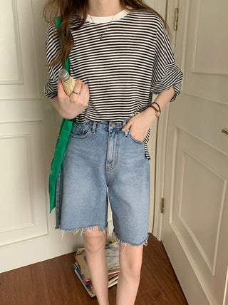Loose round neck sunscreen long sleeved shirts