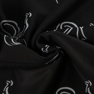 Bow printed net gauze skirt