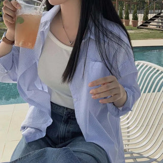 Stripped Drop Shoulder Shirt