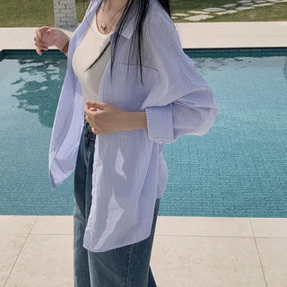 Stripped Drop Shoulder Shirt