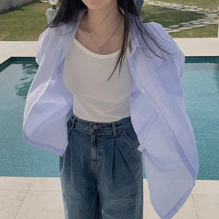 Stripped Drop Shoulder Shirt