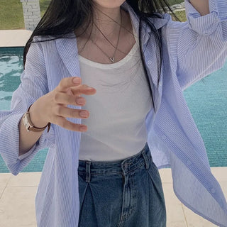 Stripped Drop Shoulder Shirt