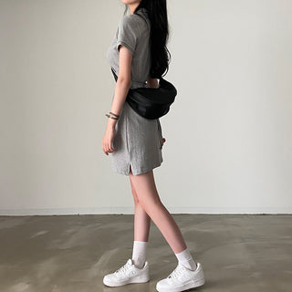 Slim A-Line Mini Polo Dress