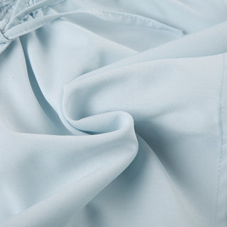 Bow detail Ruffle Trim V-Neck Backless Top