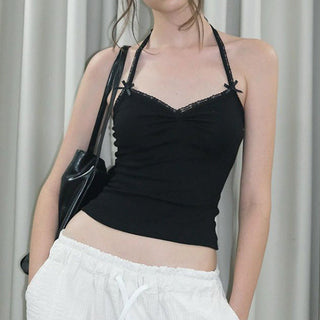 Lace detail tank top