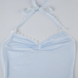 Lace detail tank top