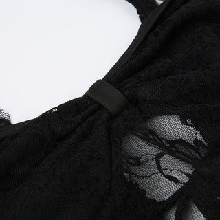 Y2k lace strap top