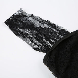Y2k lace strap top