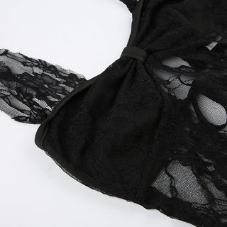 Y2k lace strap top
