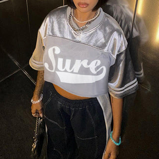 Oversized Y2k Sporty Top